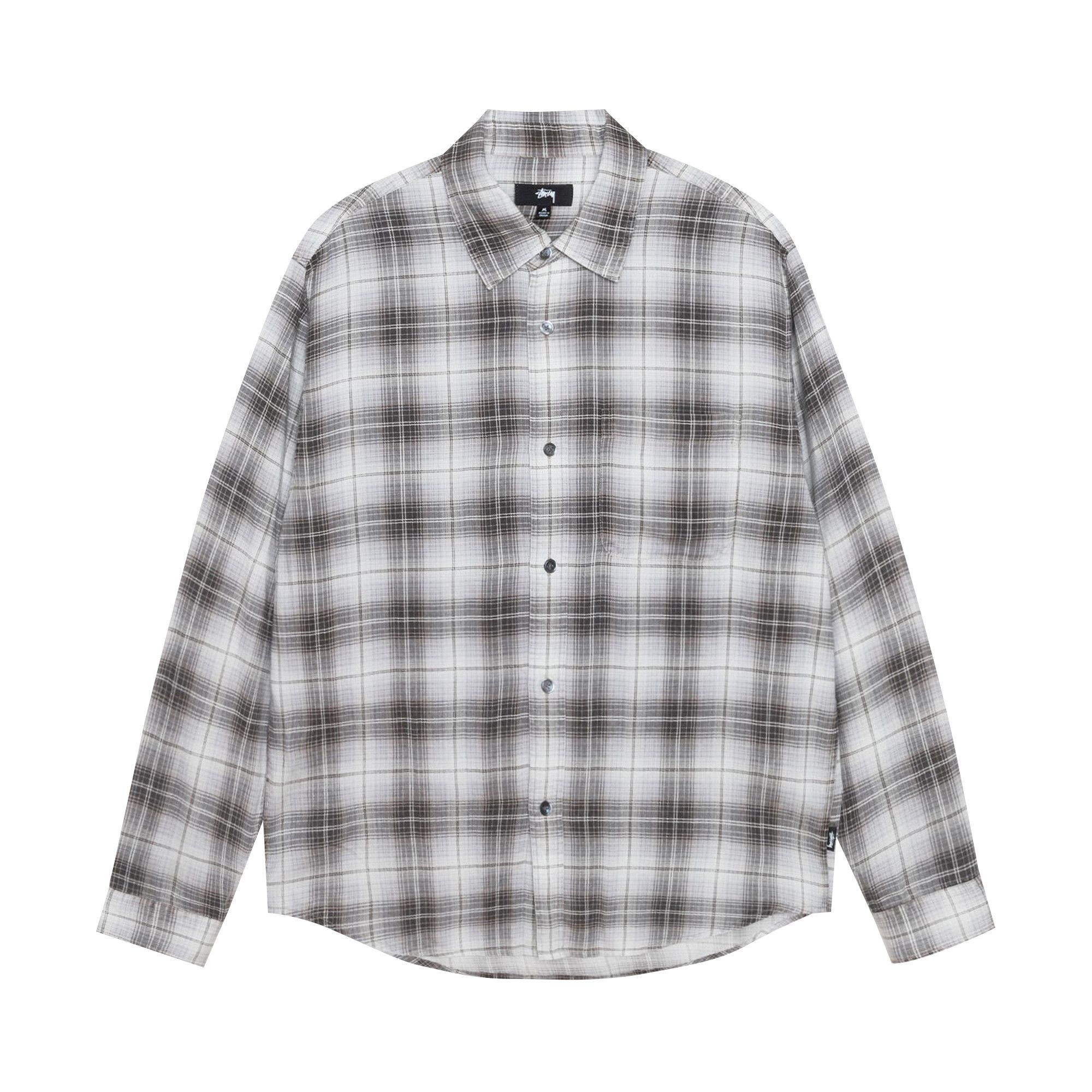 Stussy Matthew Printed Plaid Shirt 'Brown' - 1