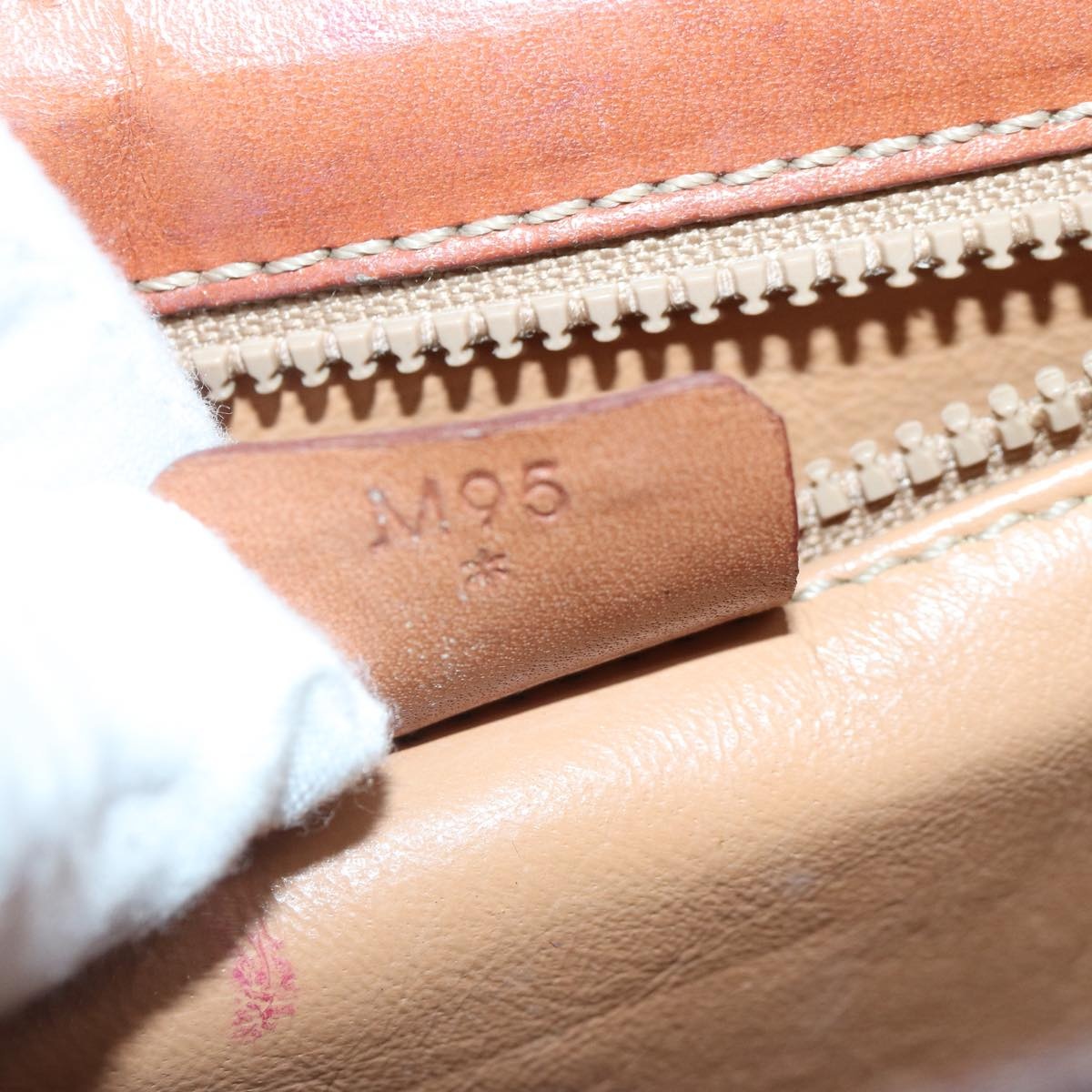CELINE Macadam Canvas Hand Bag Pvc Leather Beige - 12