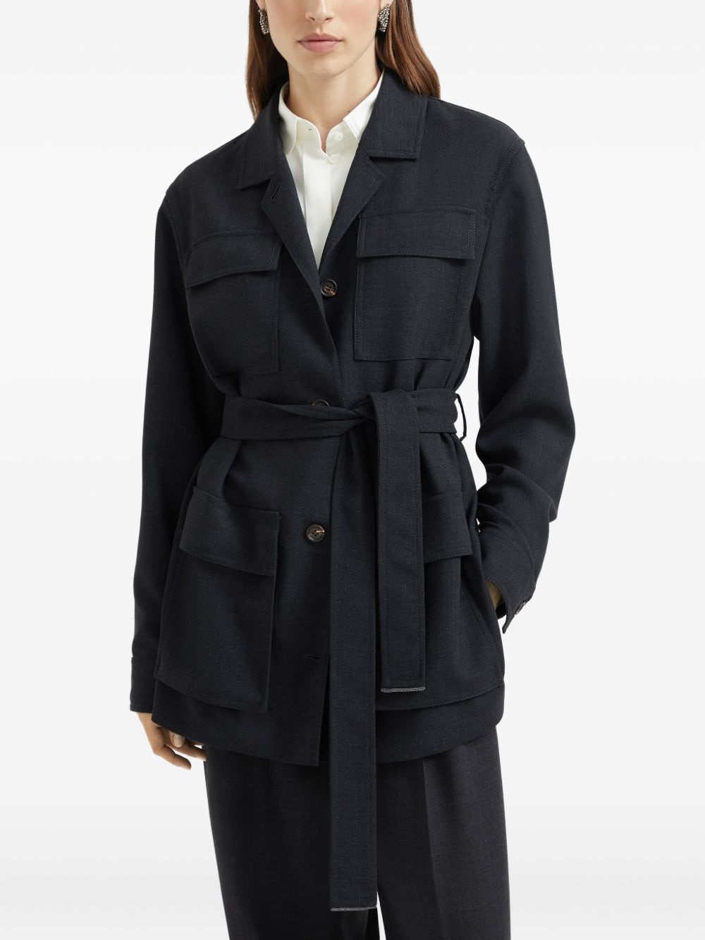 Fluid twill blazer - 3
