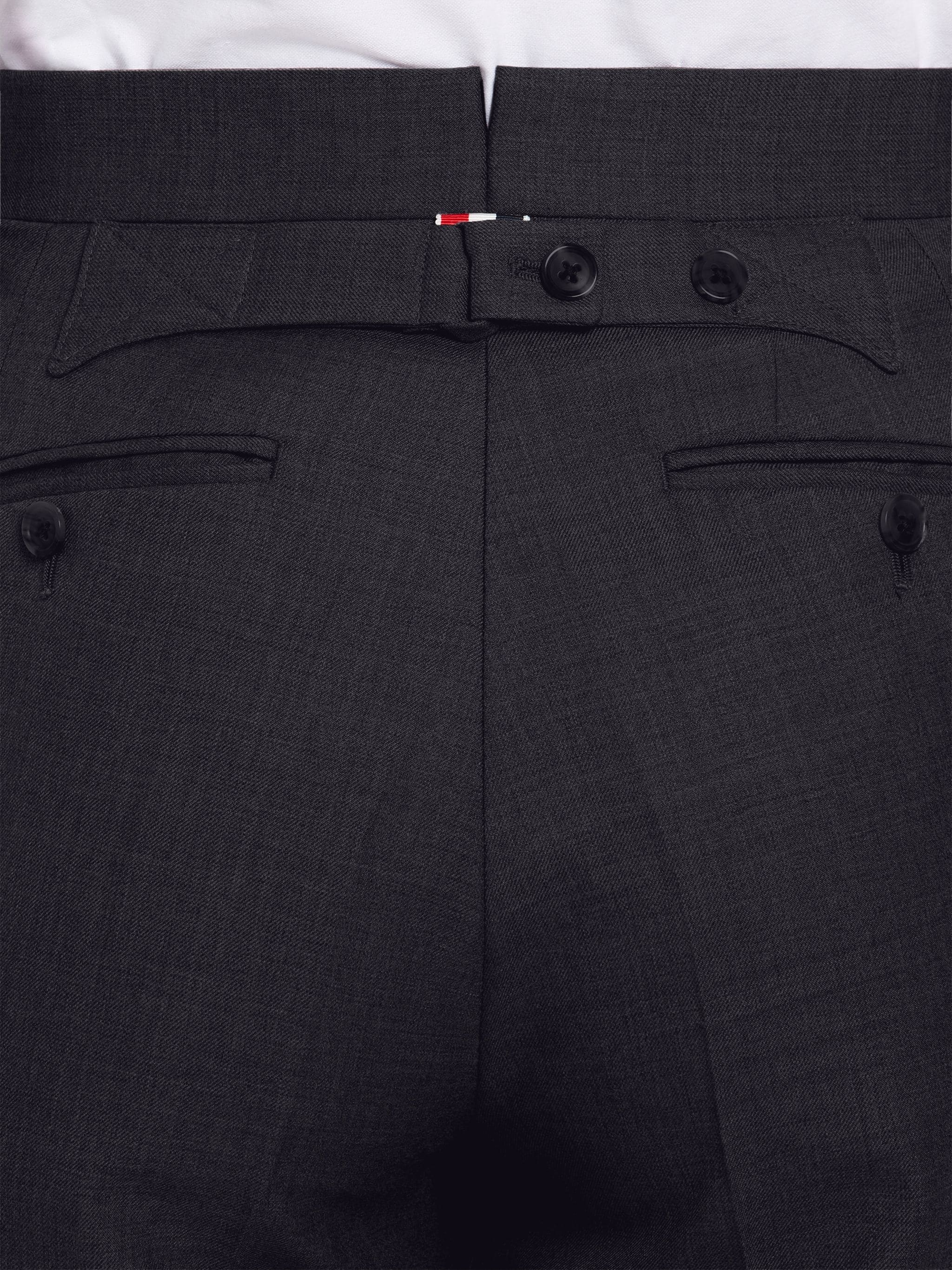 Charcoal Super 120's Wool Twill Classic Suit - 5