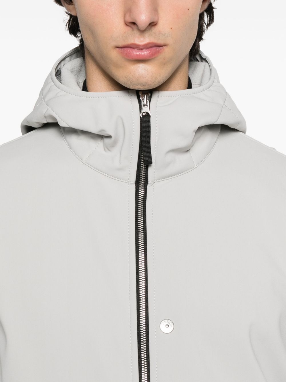 Q100004 hooded zip-front jacket - 5