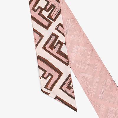 FENDI Pink silk bandeau outlook