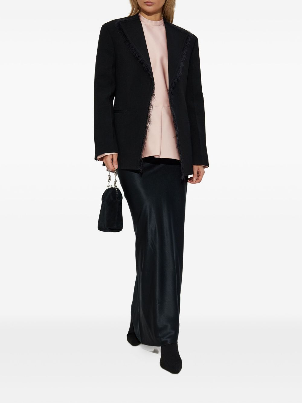 fringed lapel jacket - 2