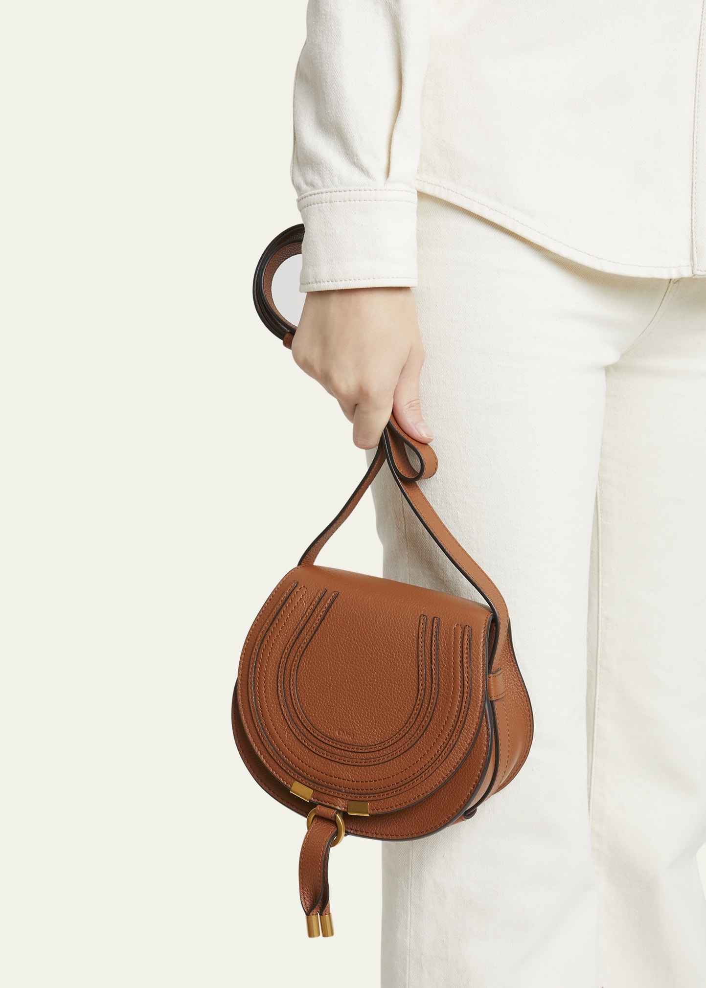 Marcie Small Crossbody Bag in Grained Calfskin - 2