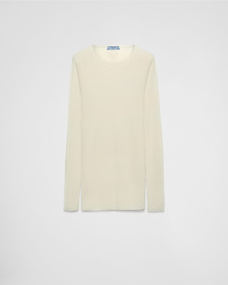 Cashmere and silk crew-neck sweater 1