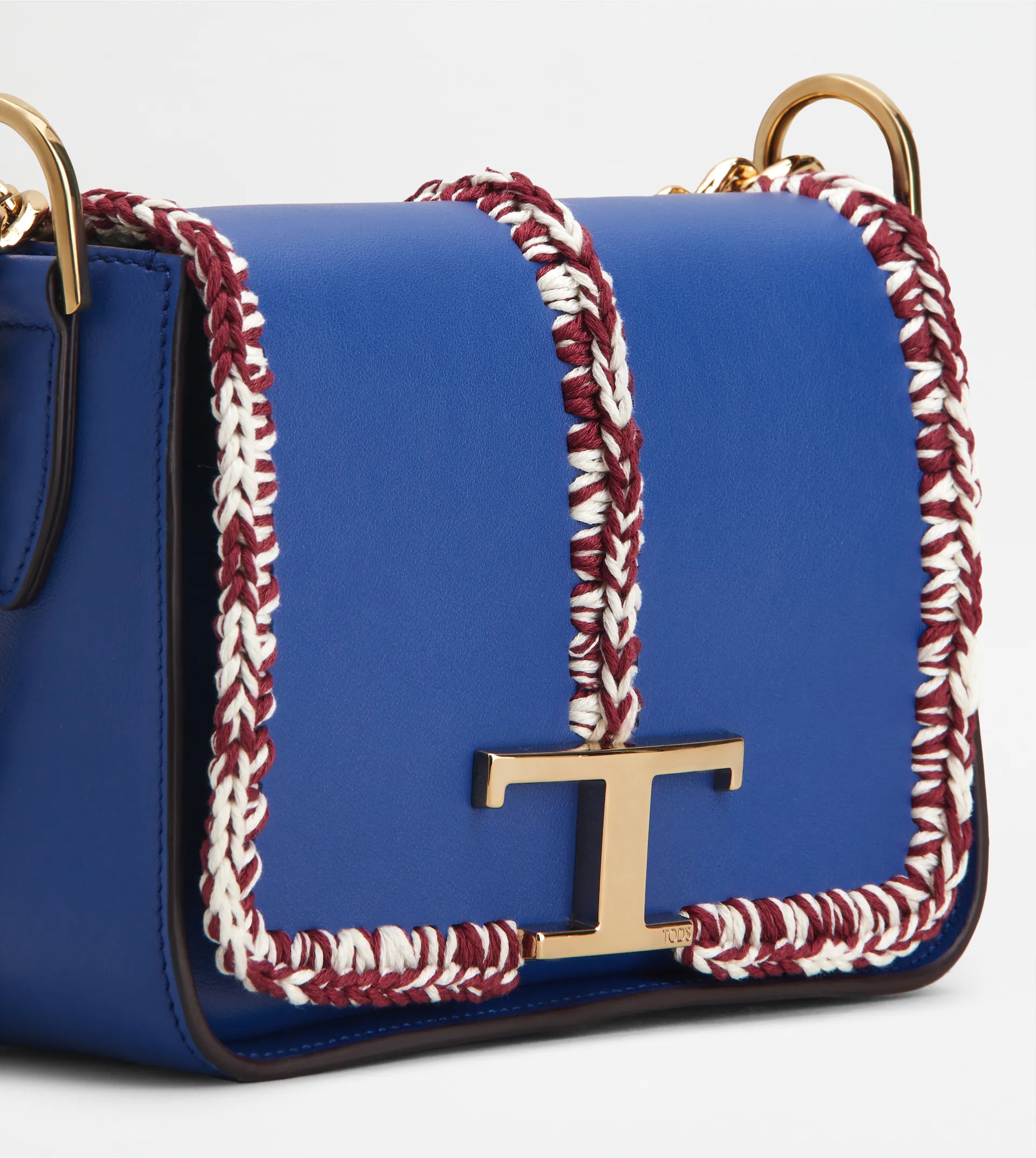 TIMELESS CROSSBODY BAG IN LEATHER MINI - BLUE - 5