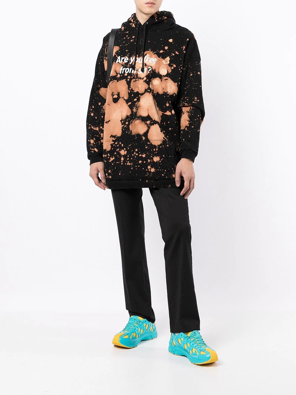 tie dye-print cotton hoodie - 2