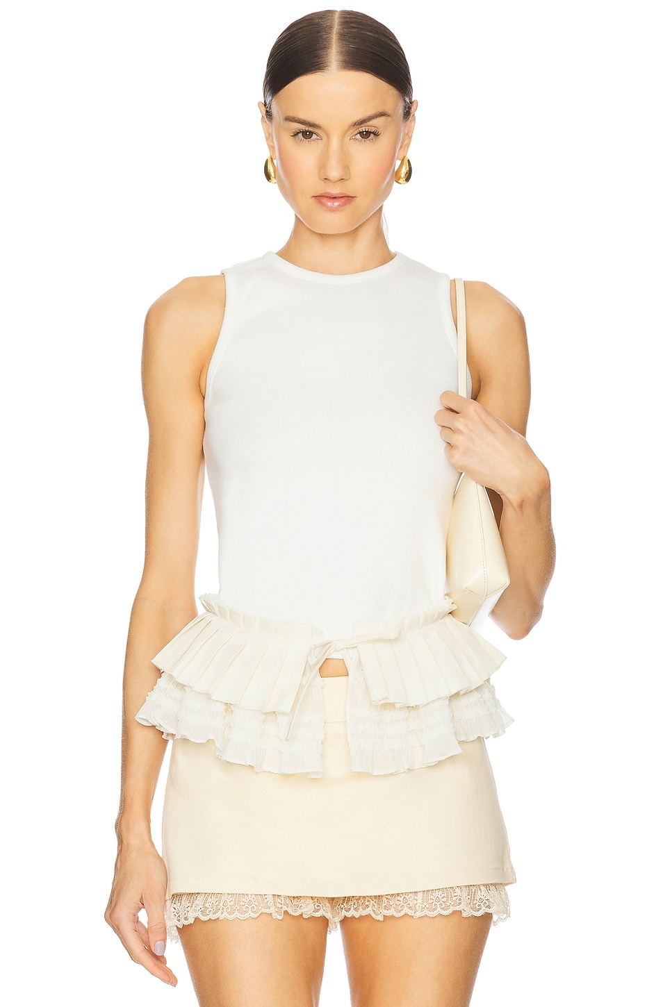 Buttoned Sleevelss Top - 1