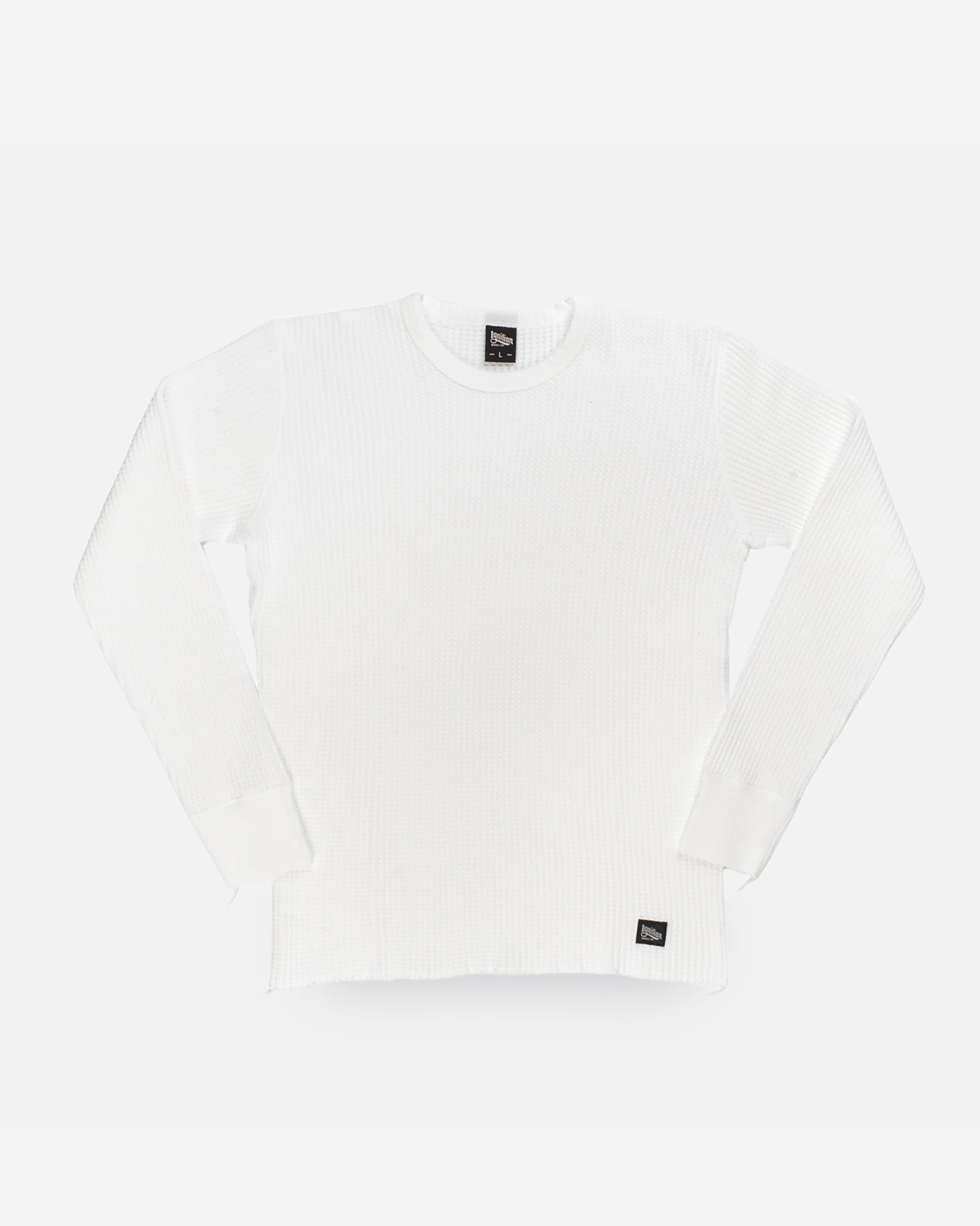 IGNITION WORKS THERMAL CREW NECK LONG SLEEVED TOP - BLACK - 1