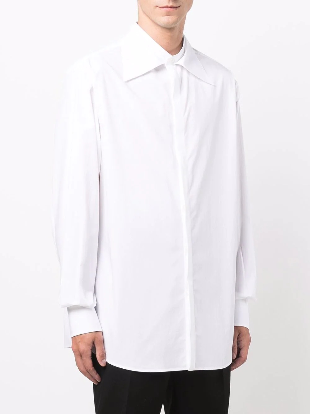 oversize collar shirt - 3