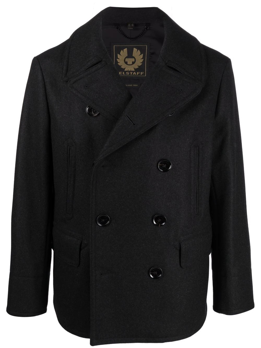 double-breasted wool-cashmere coat - 1