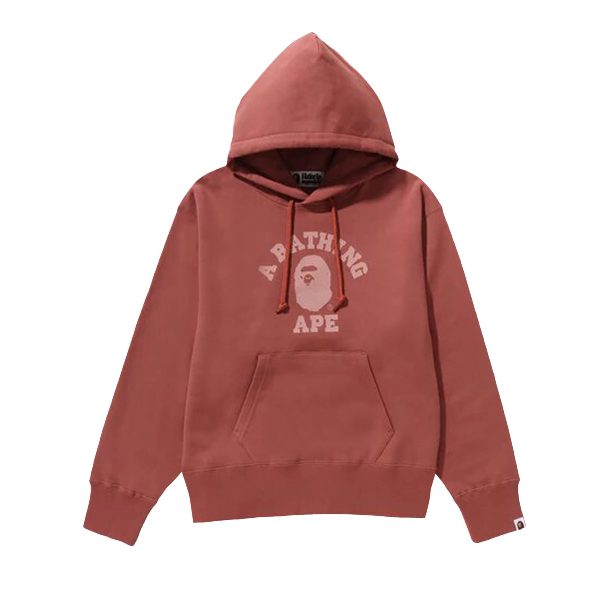 BAPE College Pullover Hoodie 'Pink' - 1