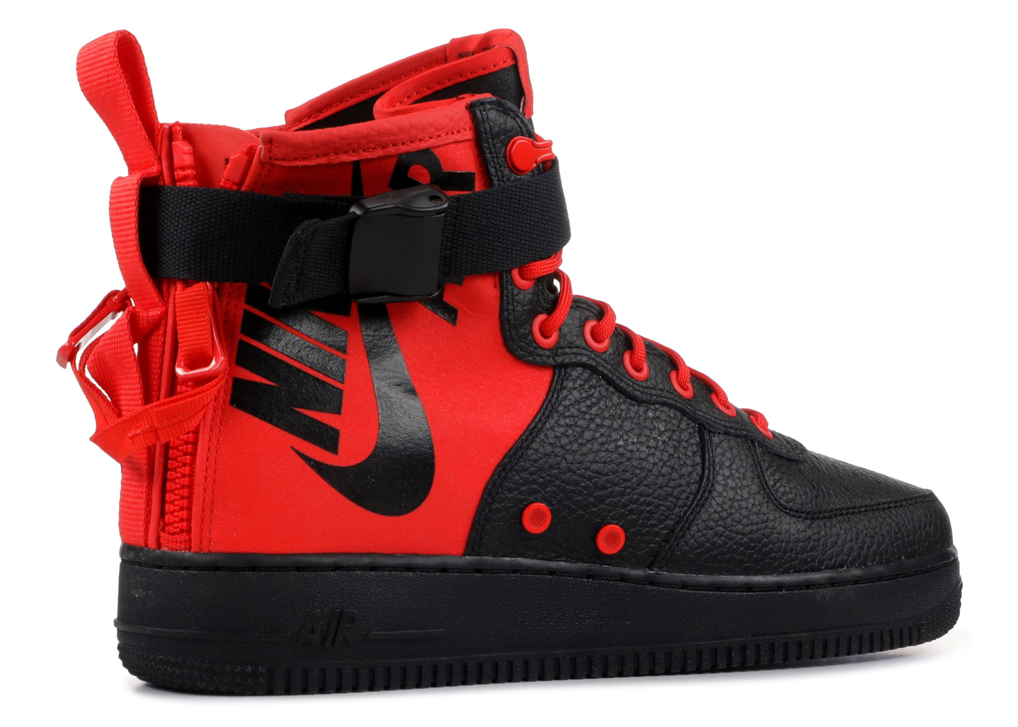 SF AIR FORCE 1 MID 'HABANERO RED BLACK' - 3