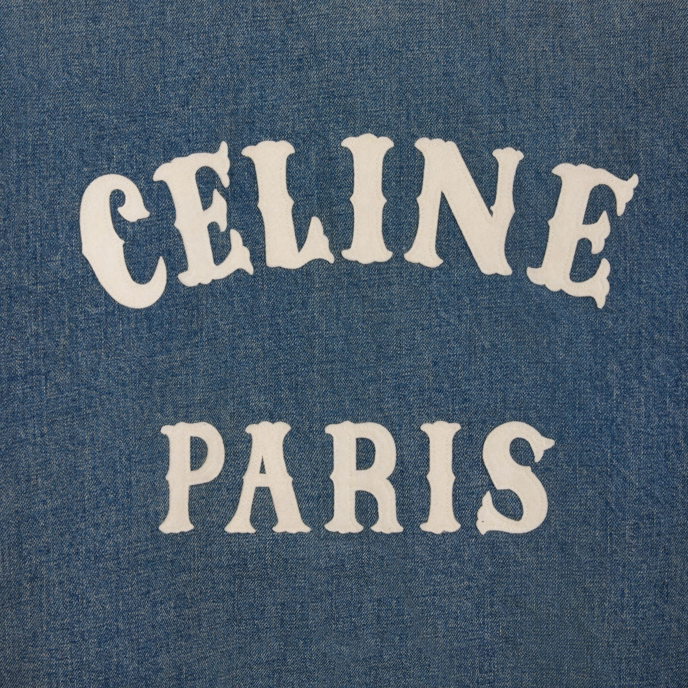 loose triomphe teddy in trail wash denim - 5