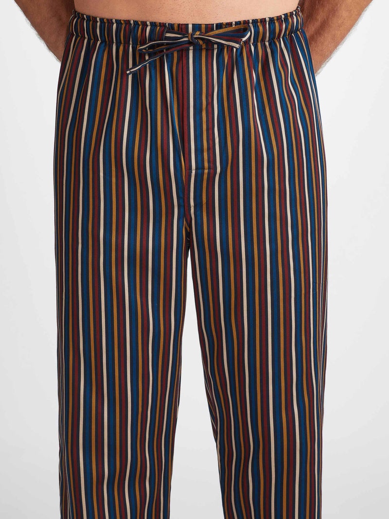 Men's Lounge Pants Wellington 57 Cotton Navy - 5