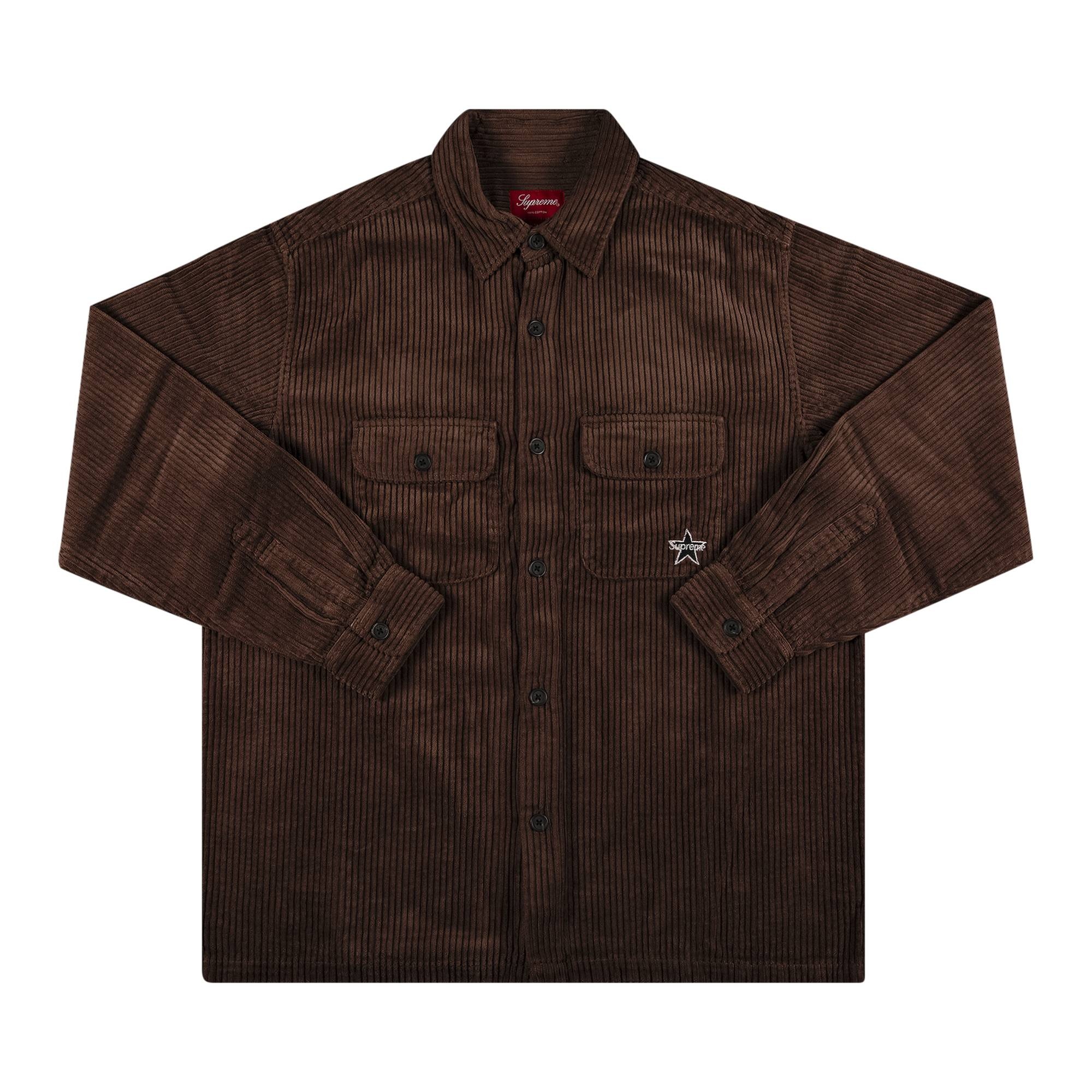 Supreme Corduroy Shirt 'Brown' - 1