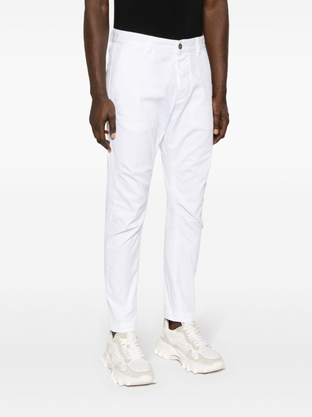 mid-rise tapered trousers - 3