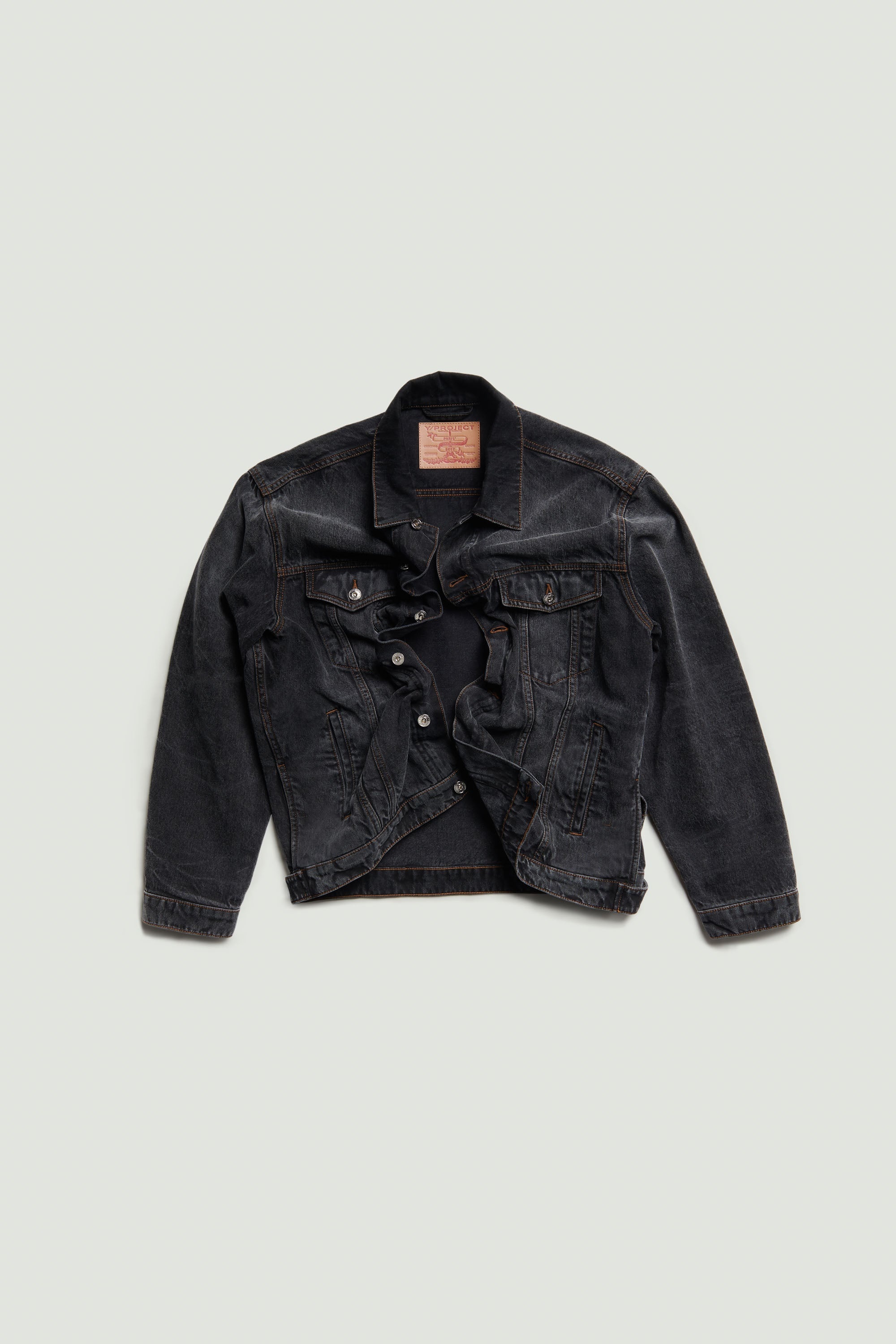 ジャケット Y PROJECT Black Denim Jacket Y/PROJECT - Evergreen Wire Denim Jacket | HBX - Globally