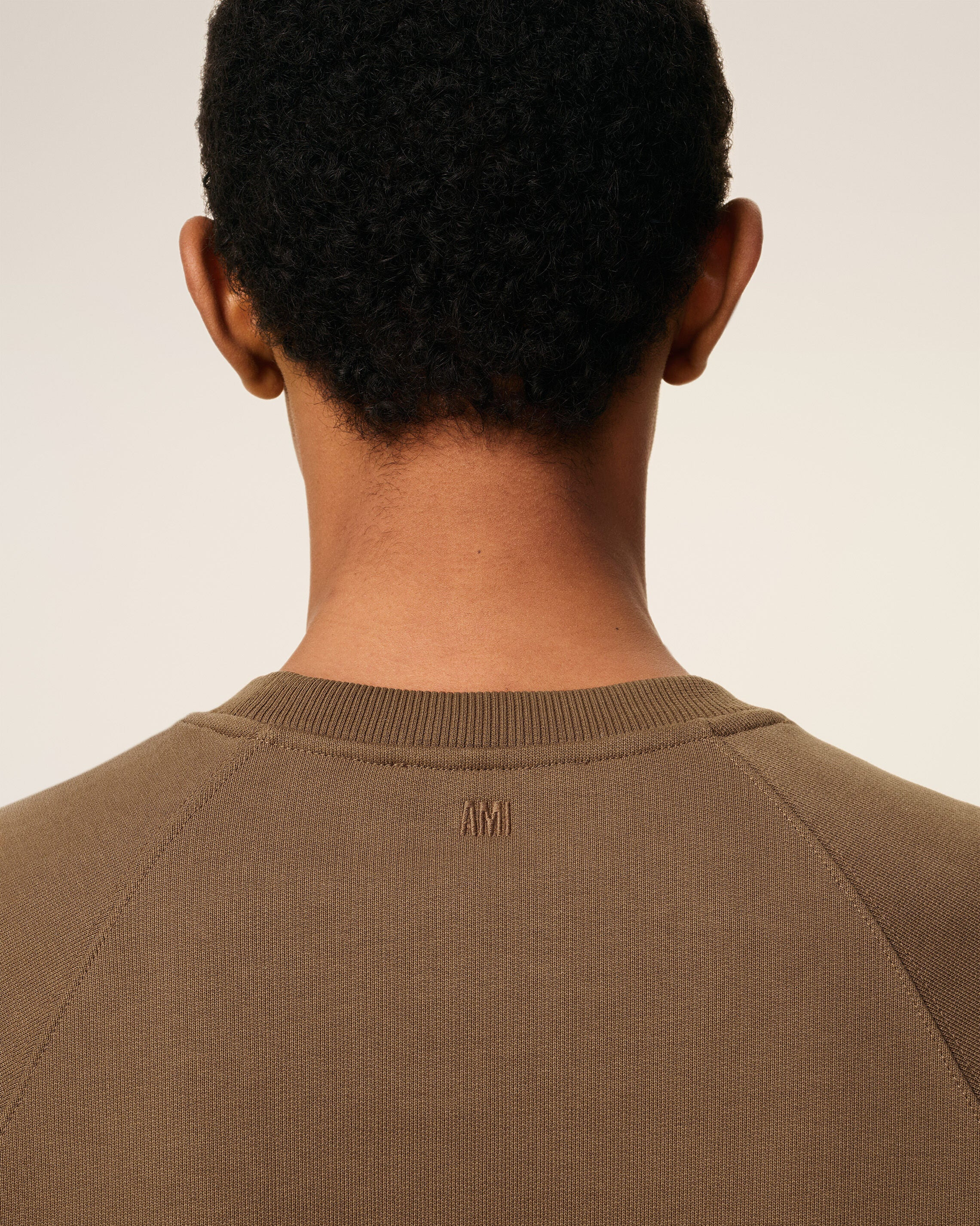 BROWN COTTON AMI DE COEUR SWEATSHIRT - 4