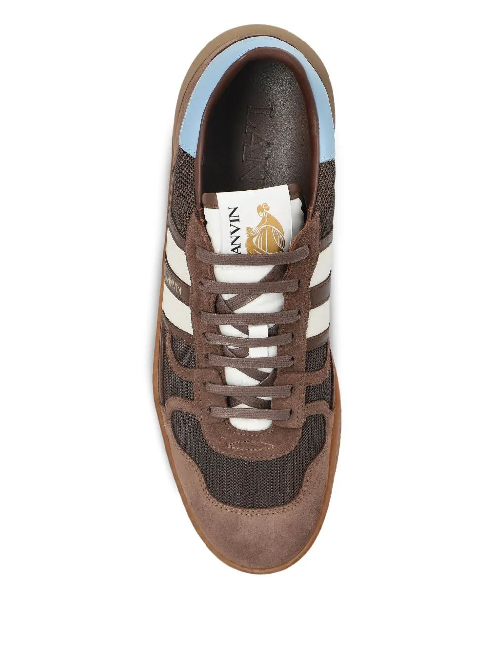 Lanvin Men "Clay" Sneakers With Translucid Sole - 2