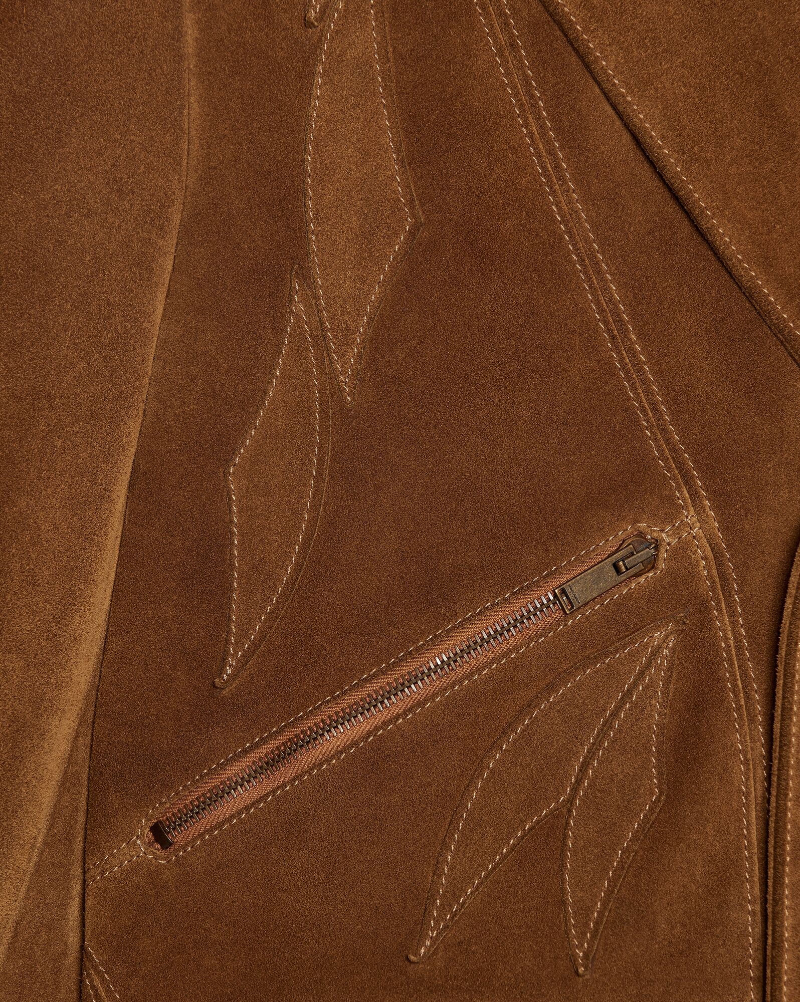 leaf jacket in vintage suede - 3