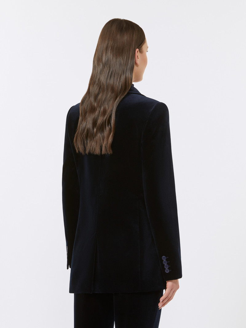 QUADRO Smooth velvet blazer 4