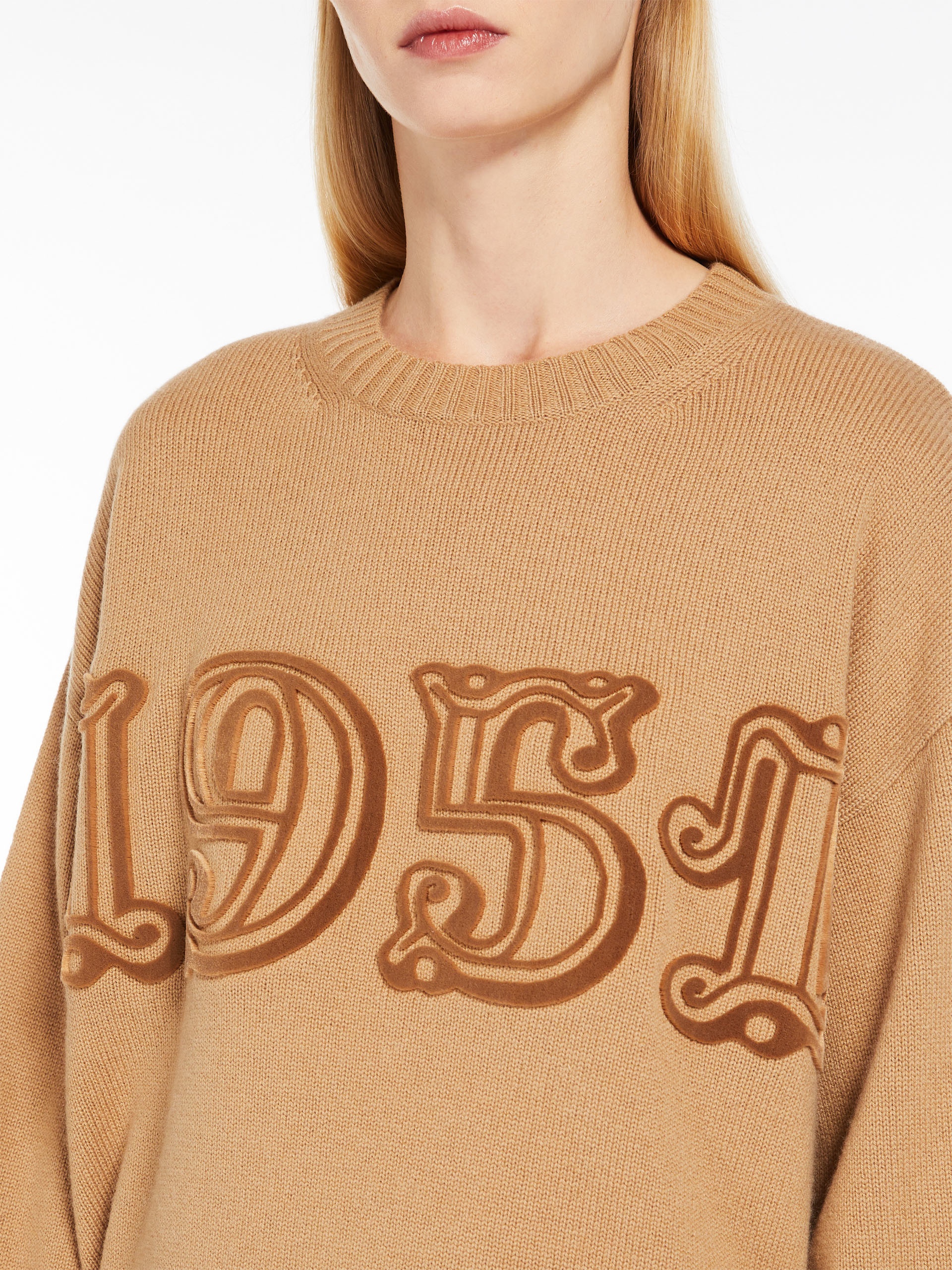 FIDO Wool and cashmere monogram pullover - 5