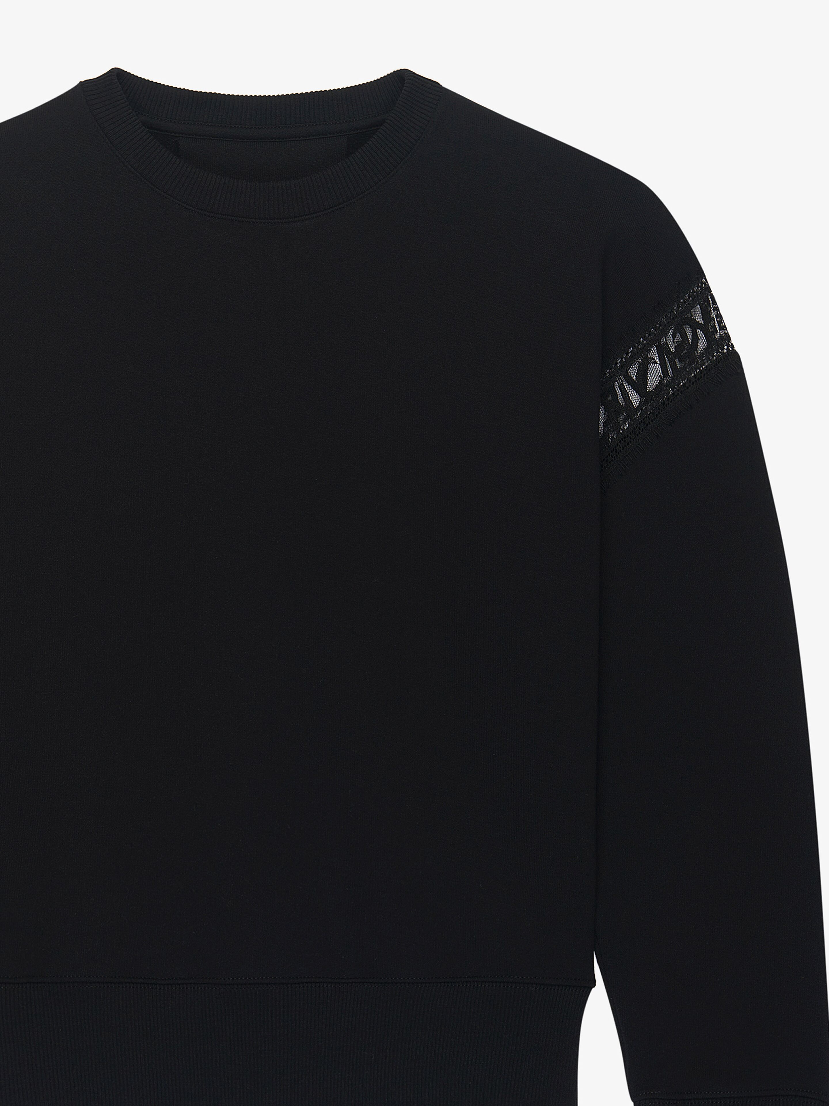 GIVENCHY SWEATSHIRT WITH LACE WEBBING - 5