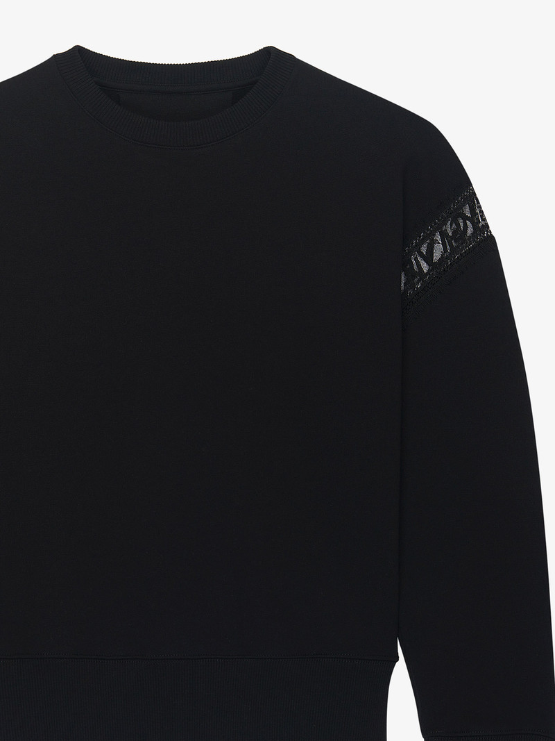 GIVENCHY SWEATSHIRT WITH LACE WEBBING 5