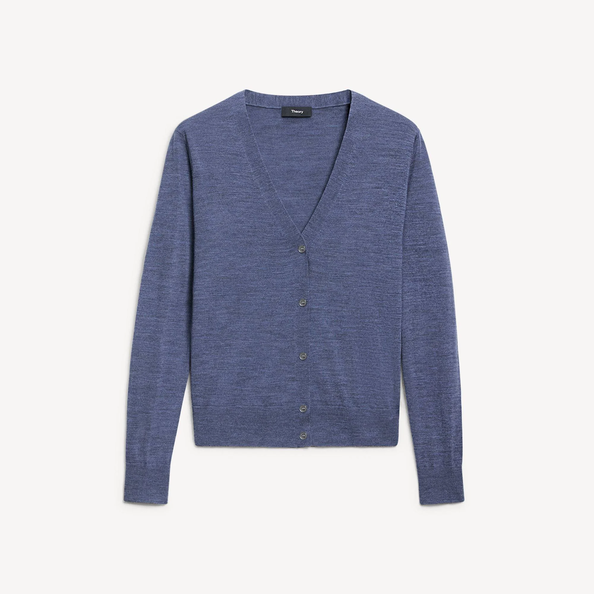 V-Neck Cardigan in Regal Wool - 1