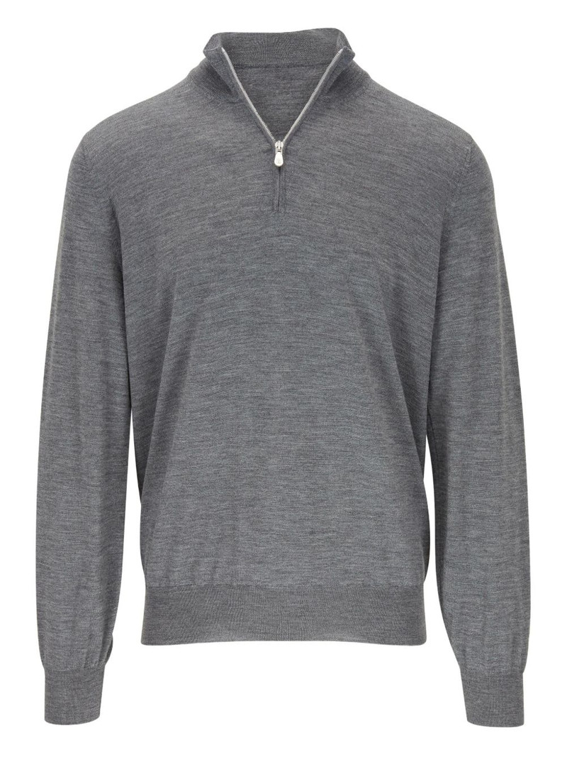 zip-detail sweater 1