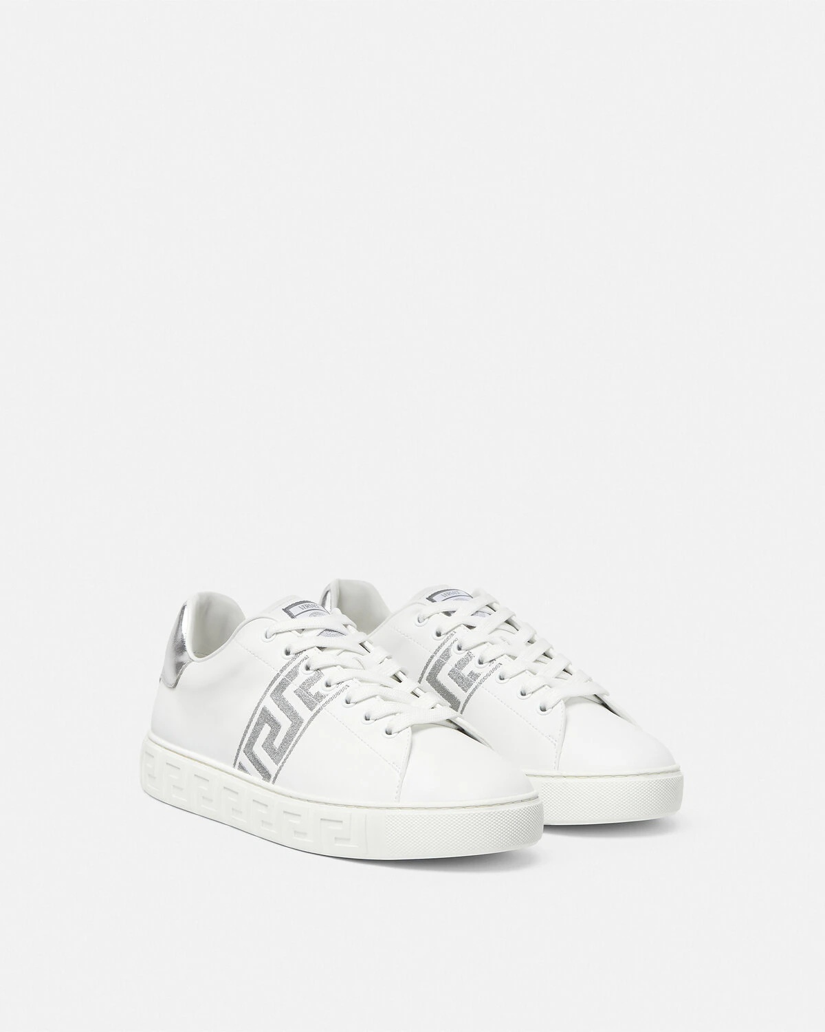 Embroidered Greca Sneakers - 2