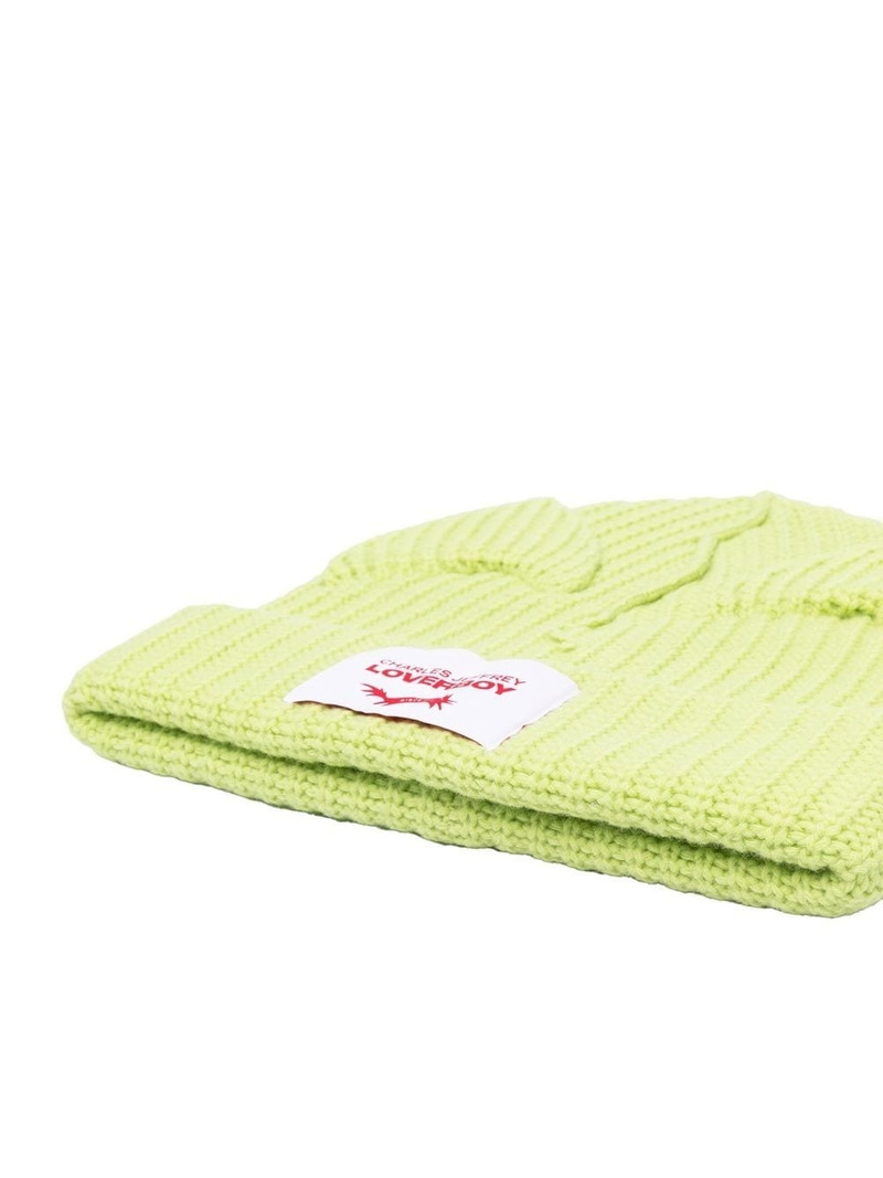 CHARLES JEFFREY LOVERBOY chunky-knit pop-up ears beanie outlook