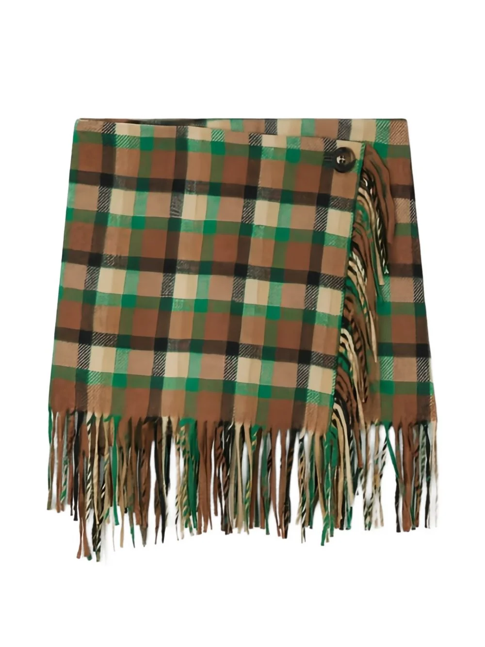 The Aera checked fringed skirt - 1