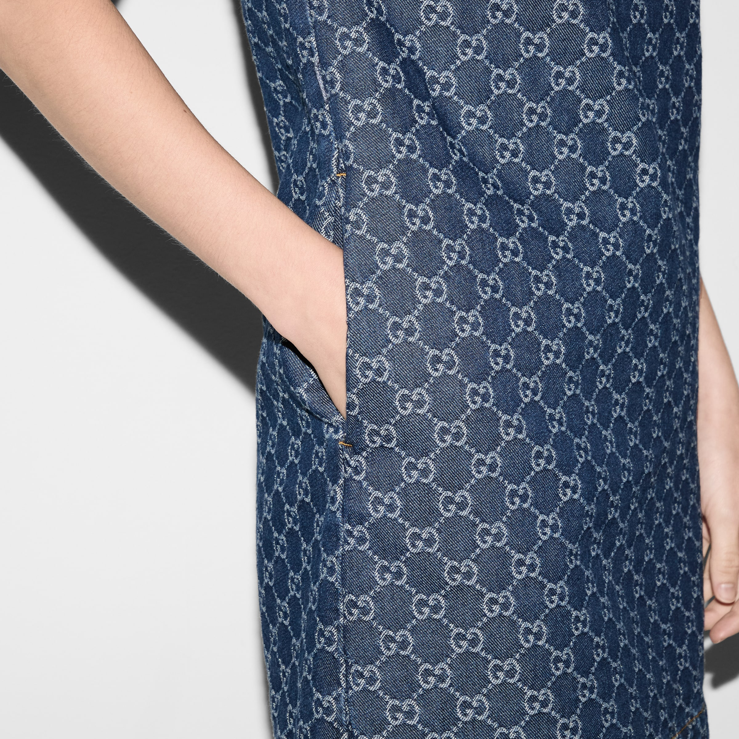 GG denim jacquard dress - 6