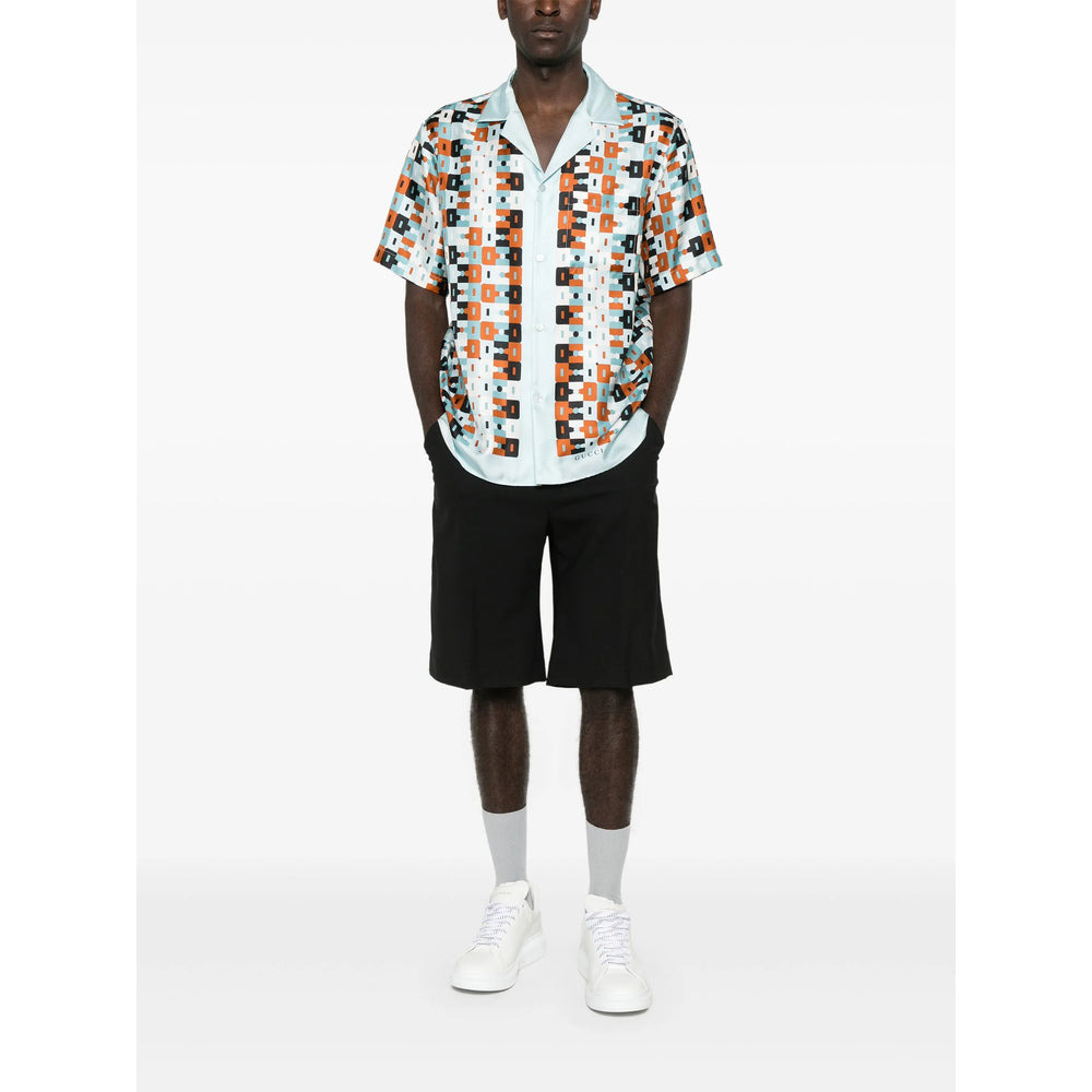 Gucci Blue Shirts Men - 3