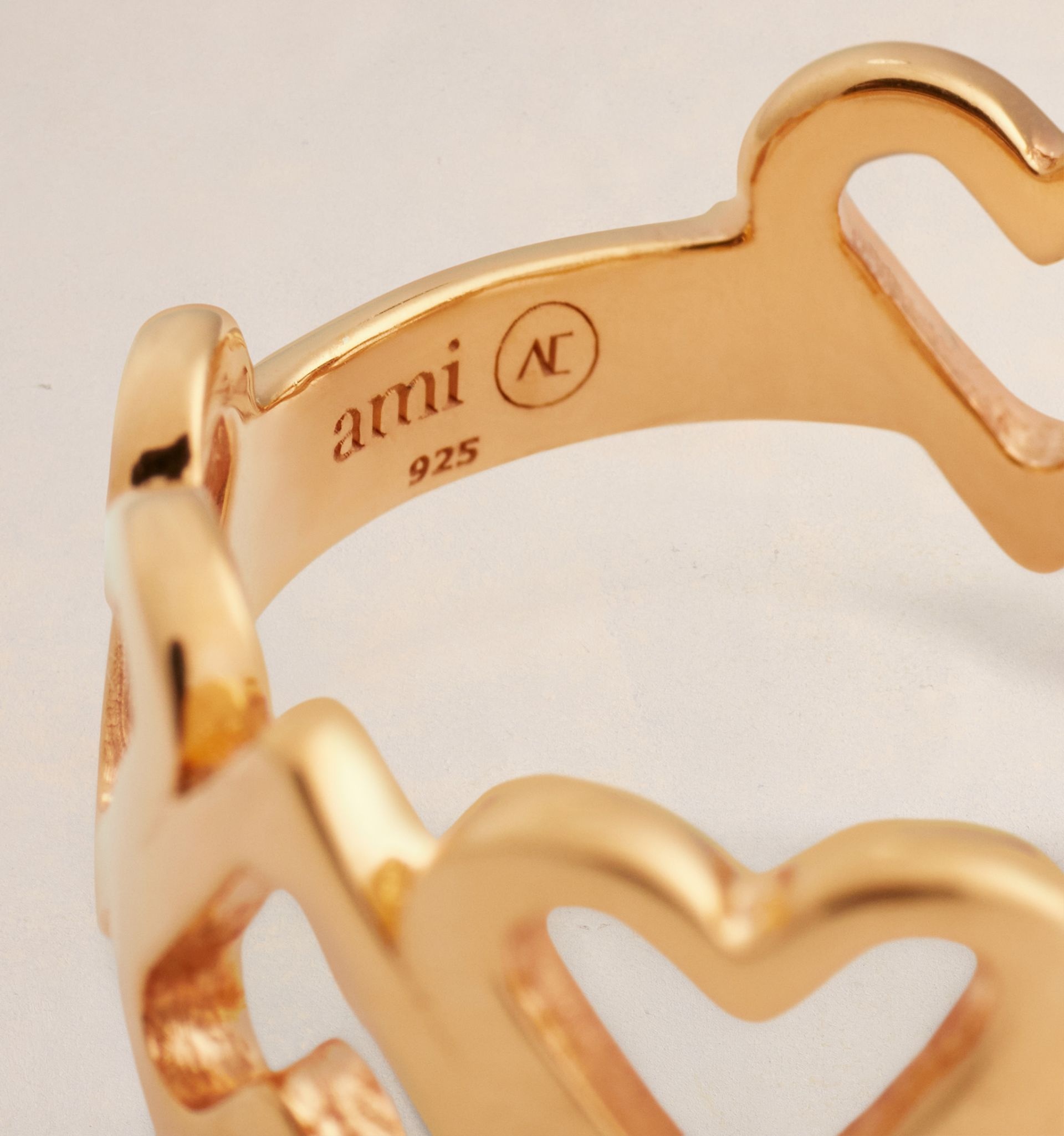 Upside Down Hearts Ring - 4