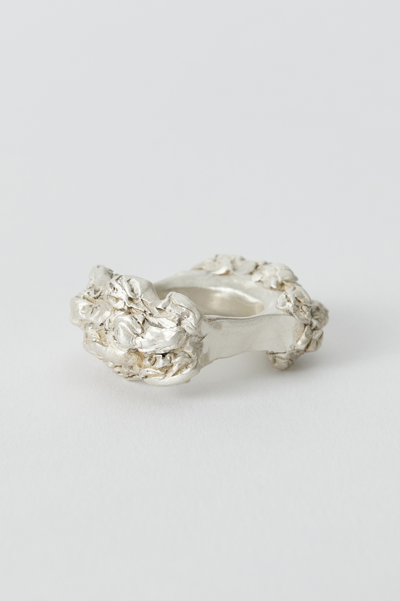 Oyster Ring Grande Silver - 4