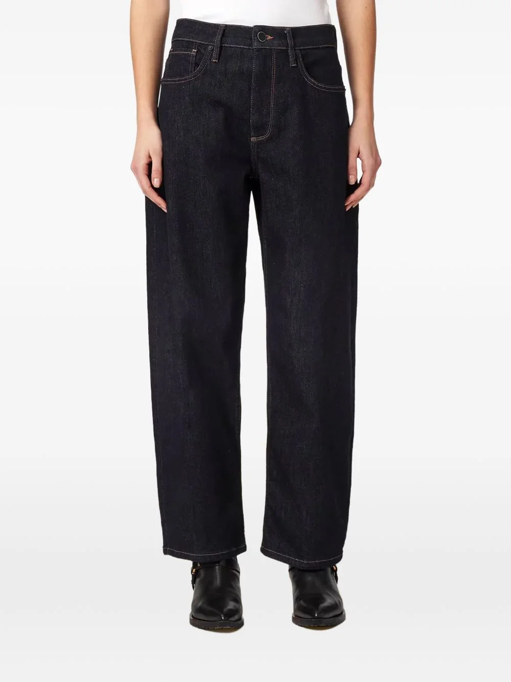 high-rise tapered jeans - 1