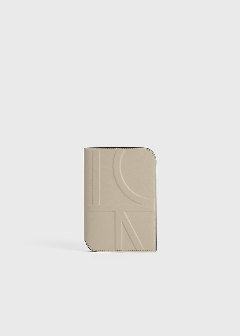 Monogram leather passport holder fawn 4