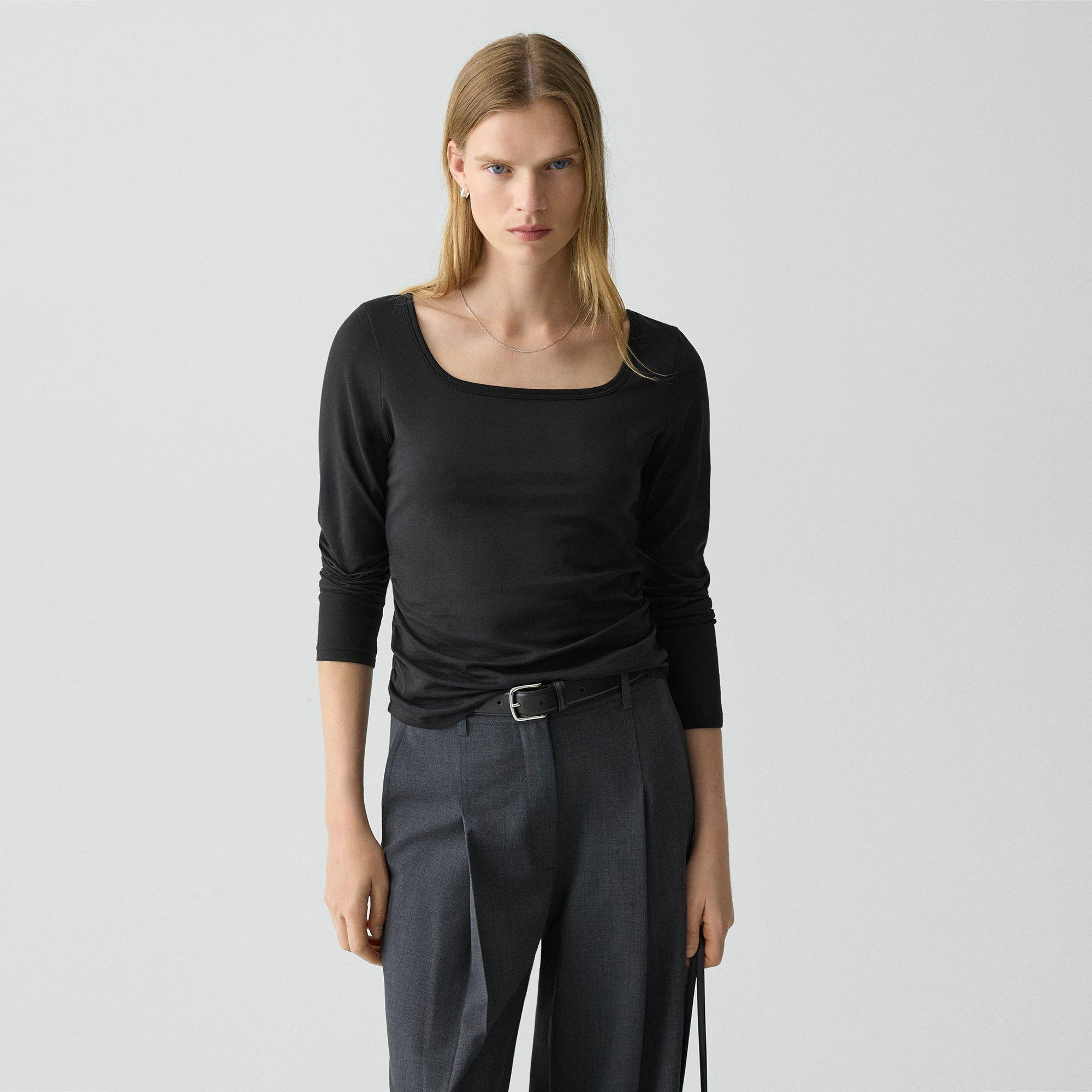 Square Neck Tee in Certified Organic Cotton - 2