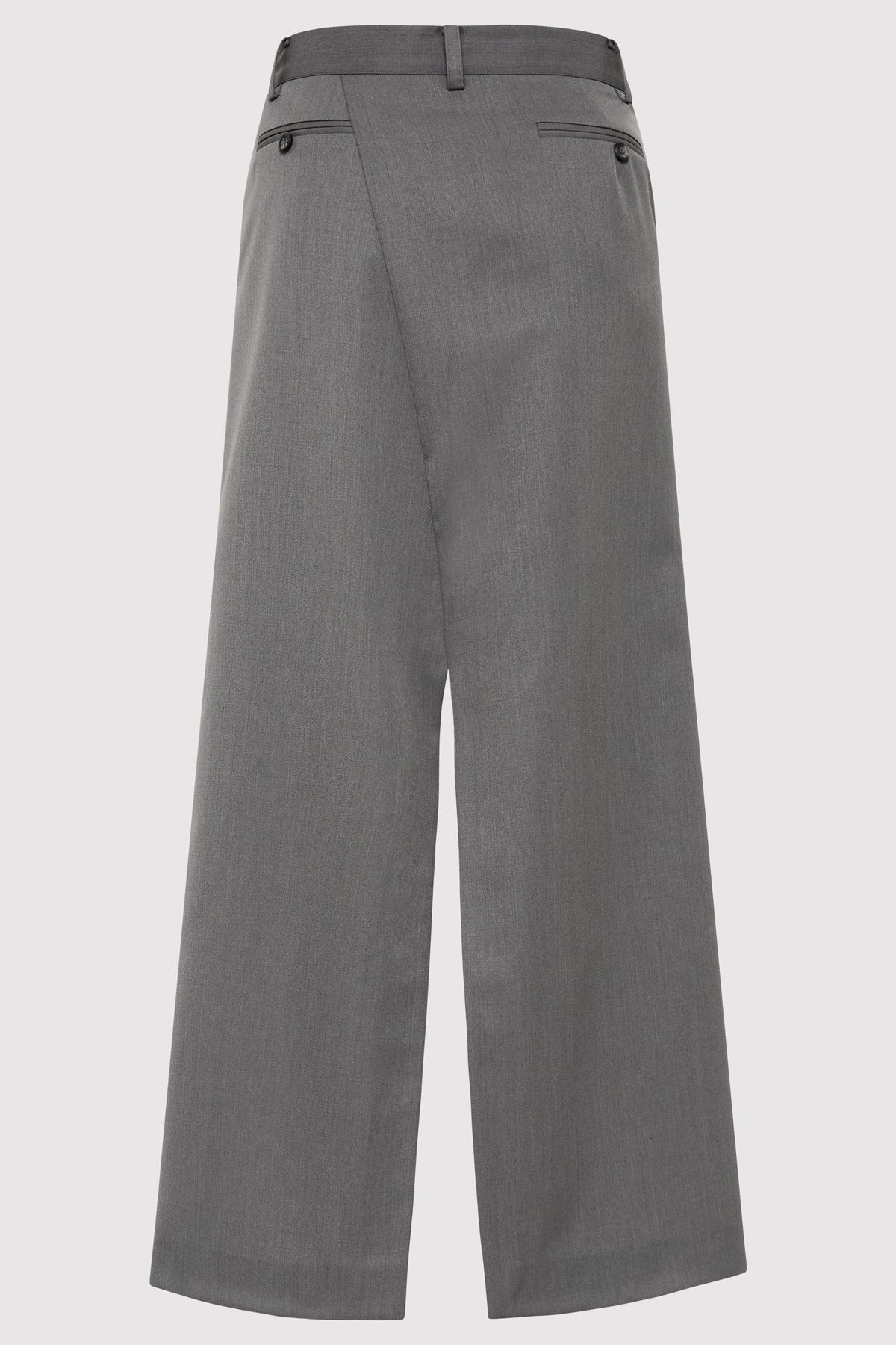Deconstructed Waist Maxi Skirt - Pewter Grey - 7