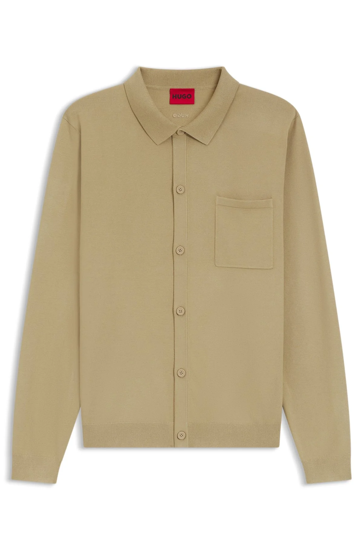 REGULAR-FIT JACKET WITH RIBBED TRIMS - 1