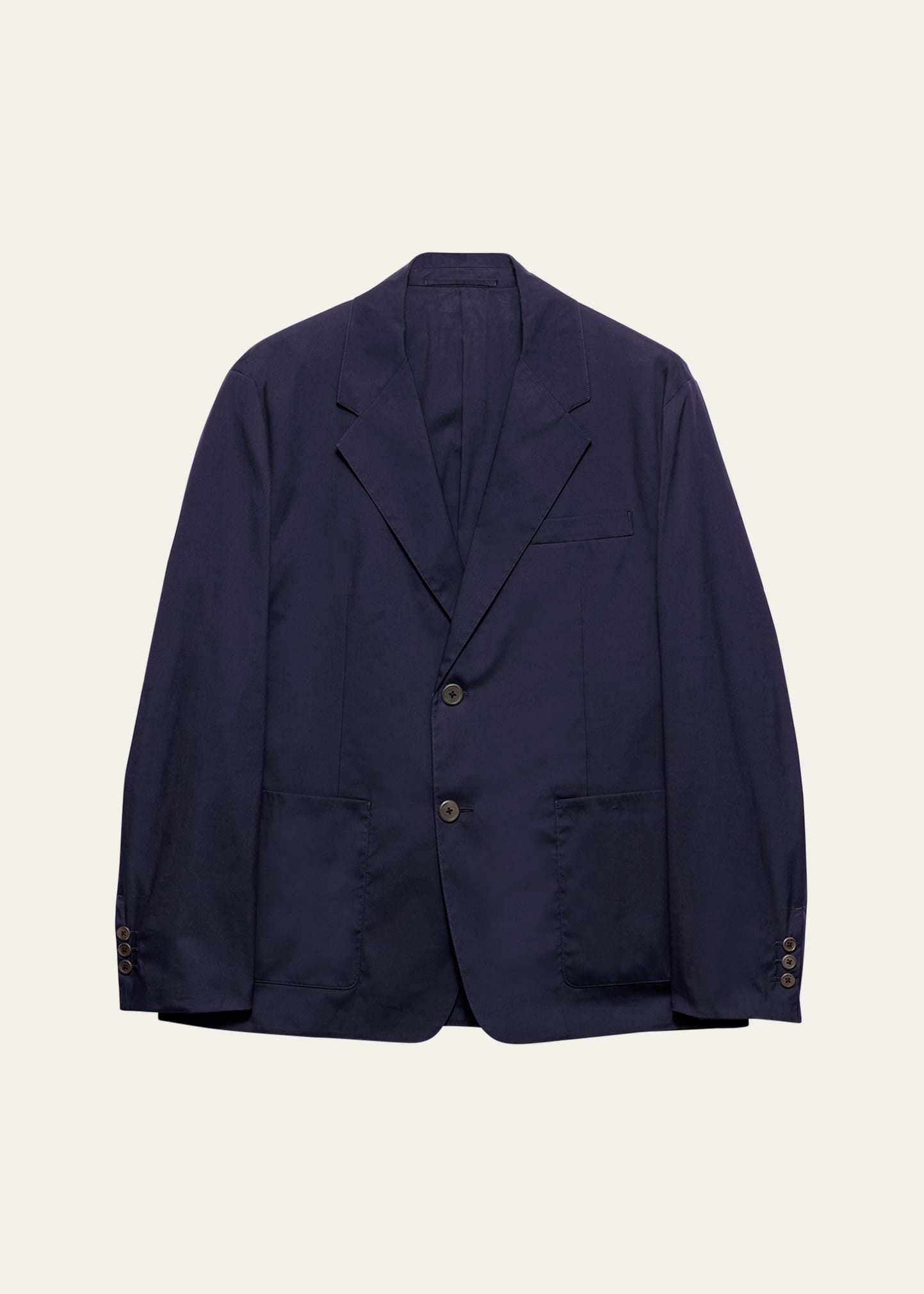 Men's Solid Stretch Poplin Blazer - 1