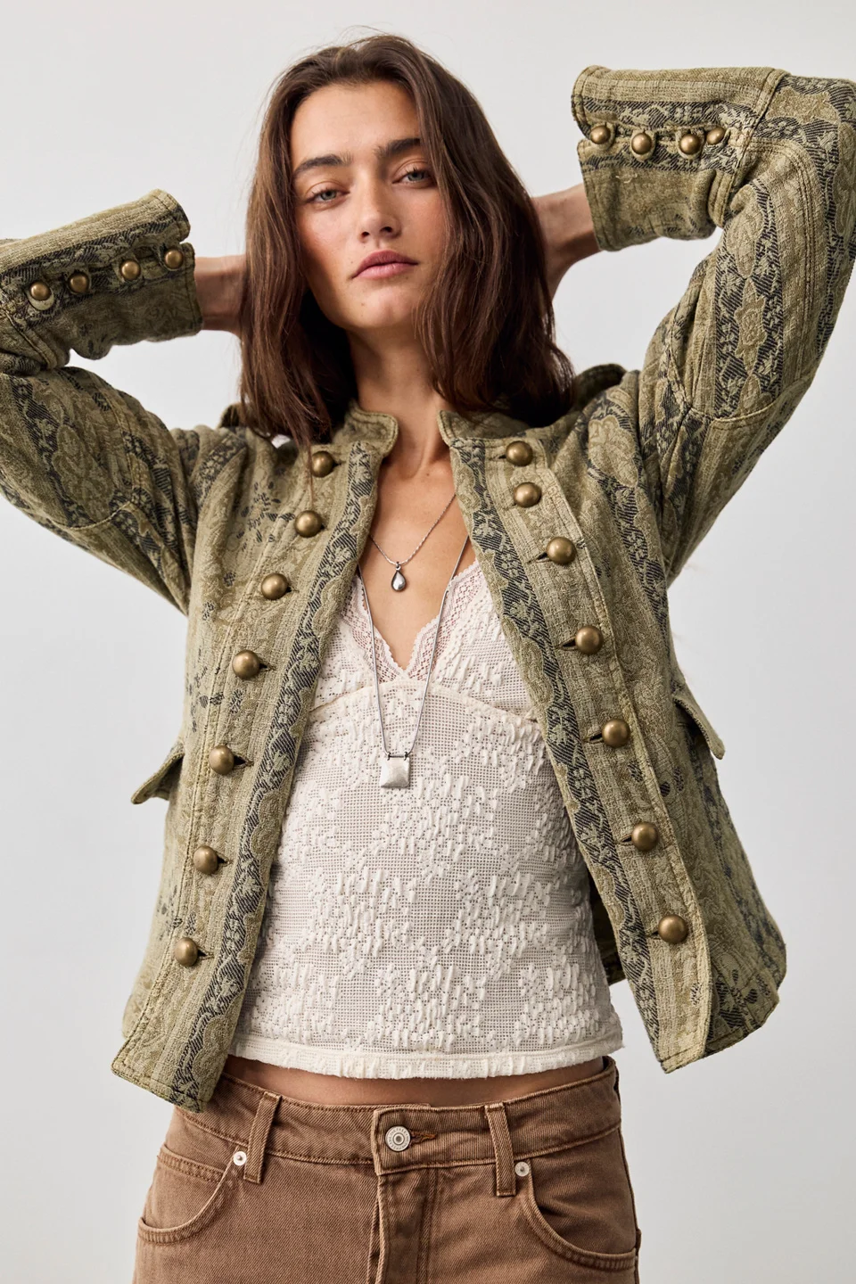 Lotty Jacquard Band Jacket - 1