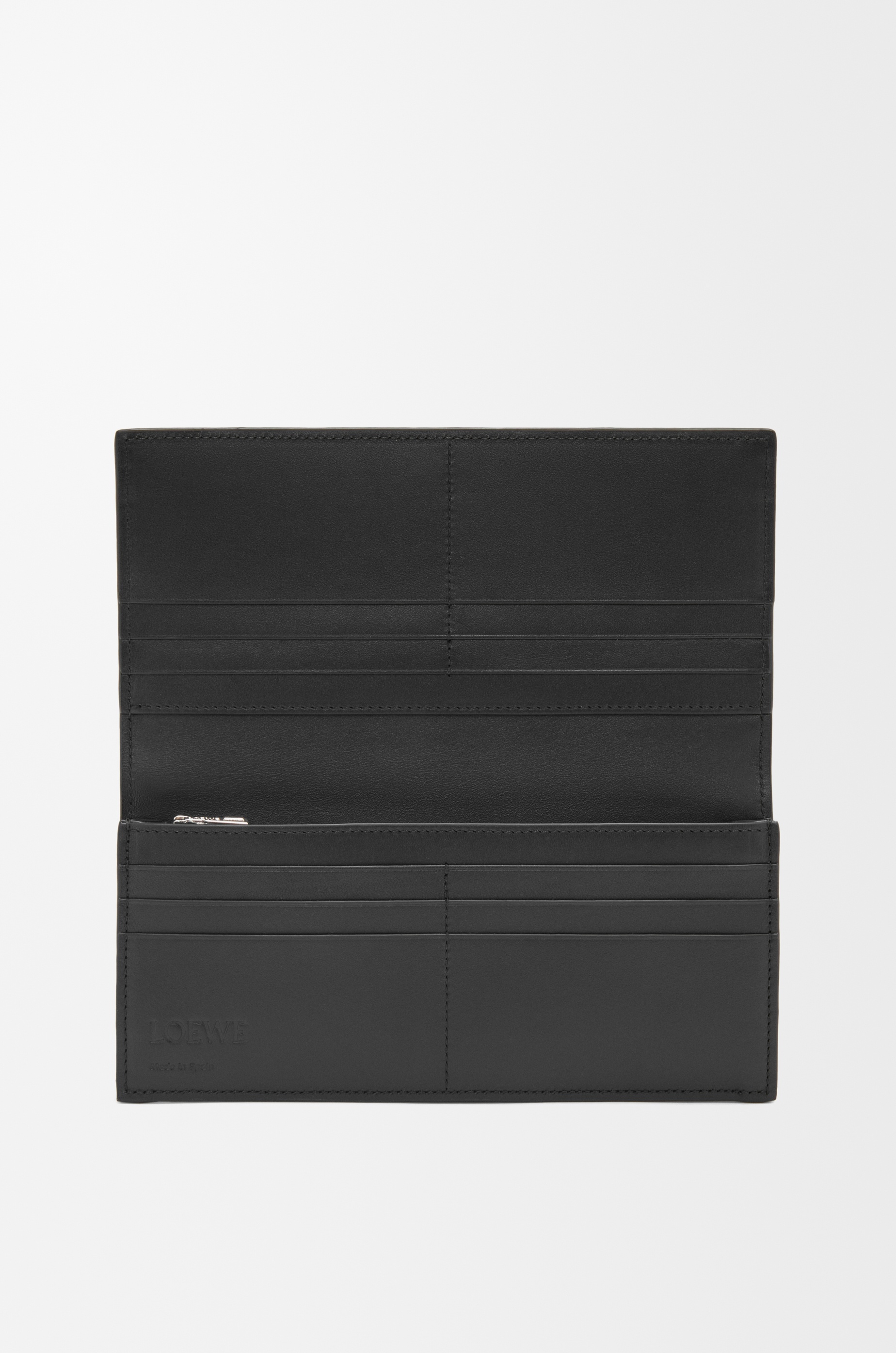 Long horizontal wallet in soft grained calfskin - 2