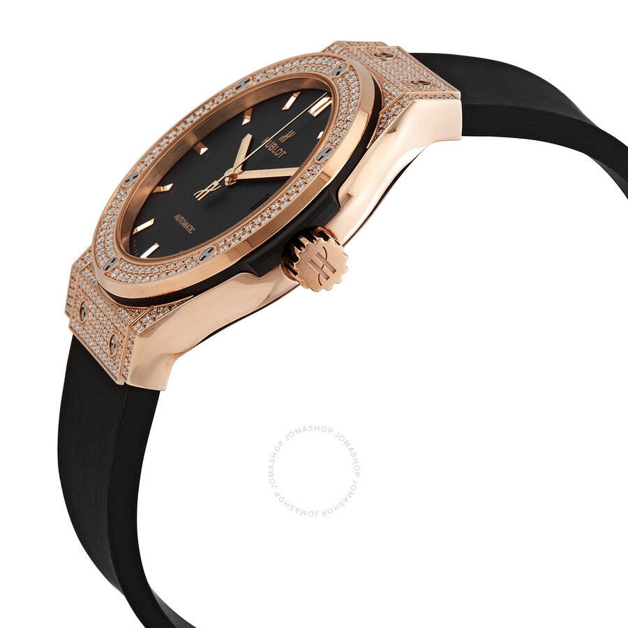 Hublot Classic Fusion 18K Rose Gold Automatic Black Dial Watch 542OX1181RX1704 - 2