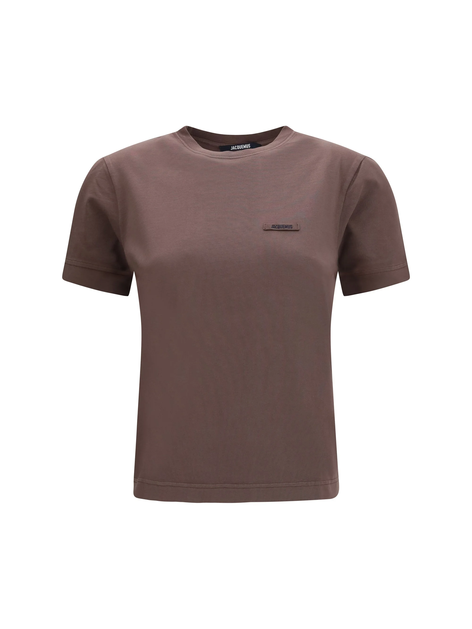 Jacquemus Logoed Cotton T-shirt Brown Women - 1