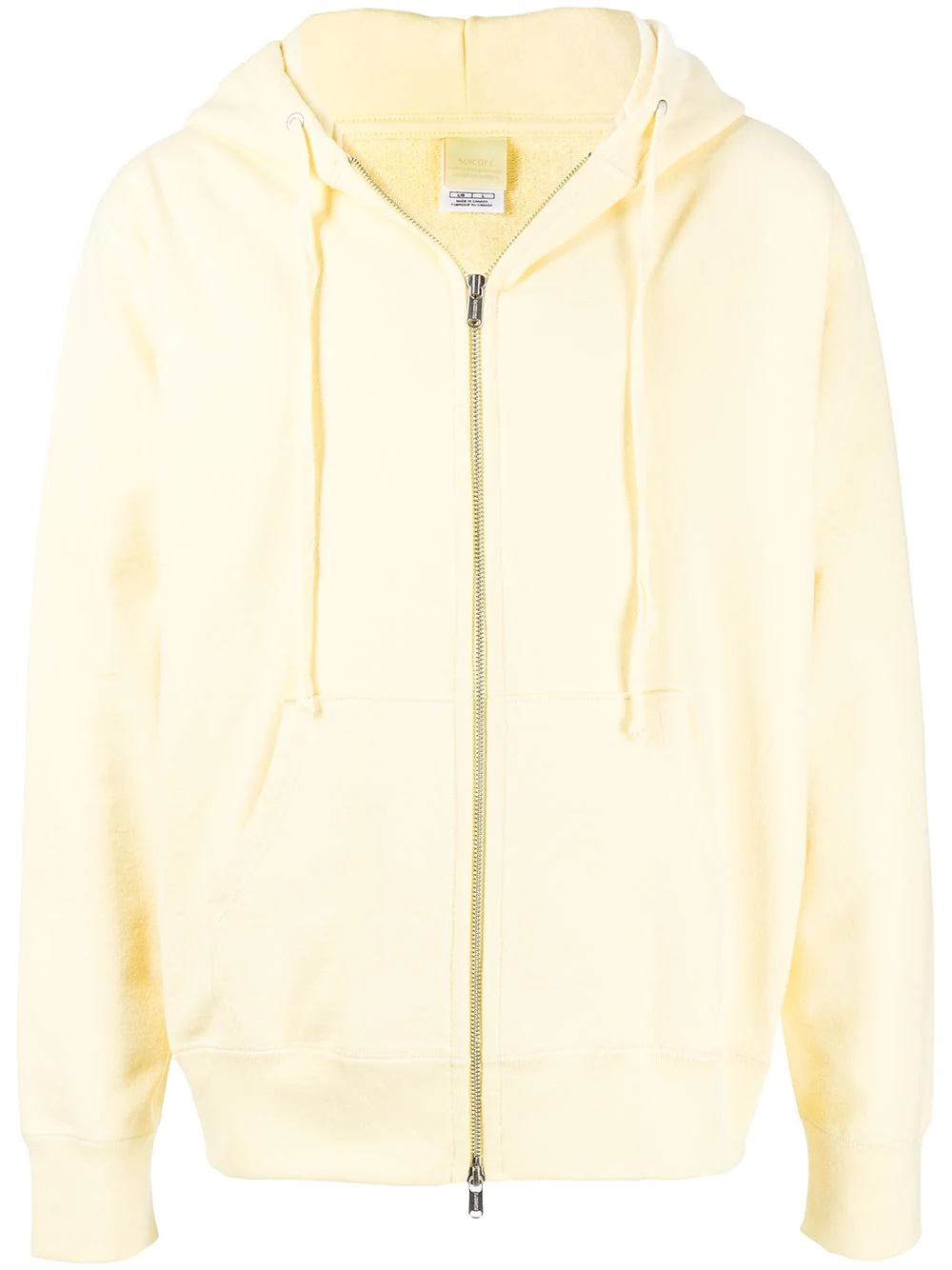 cotton zip up hoodie - 1