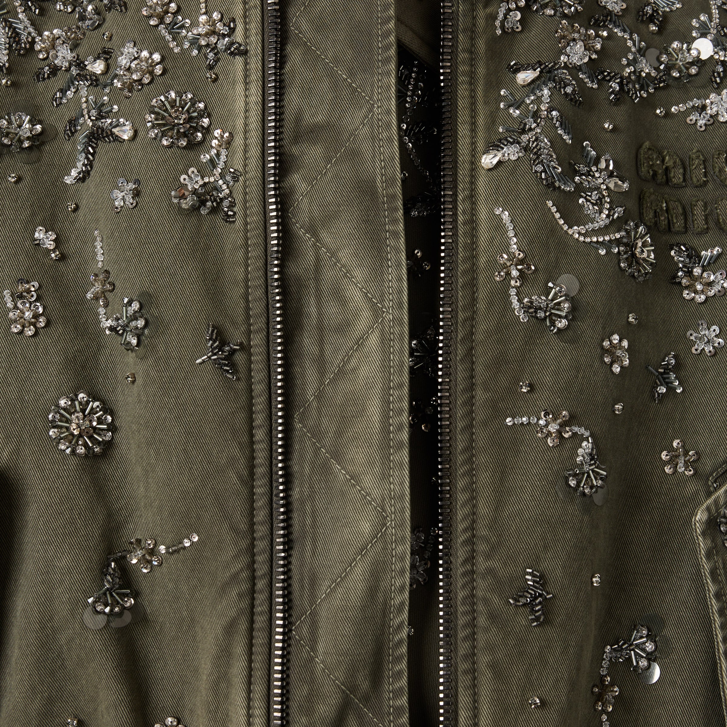 Garment-dyed gabardine bomber jacket - 6